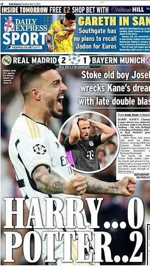 Portada del 'Daily Express'