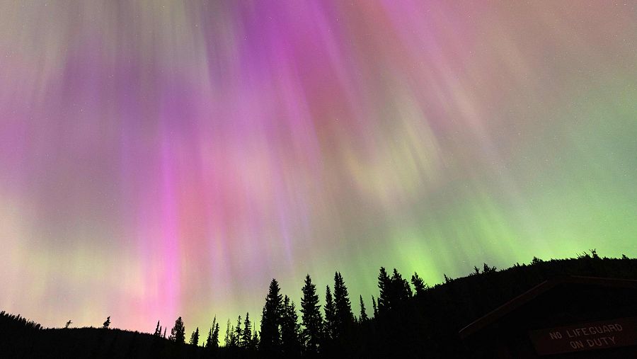 Aurora a Manning Park, Canadà
