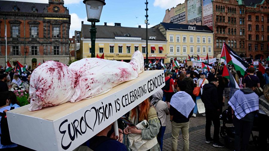 Protestas contra la candidatura israelí en la final de Eurovisión