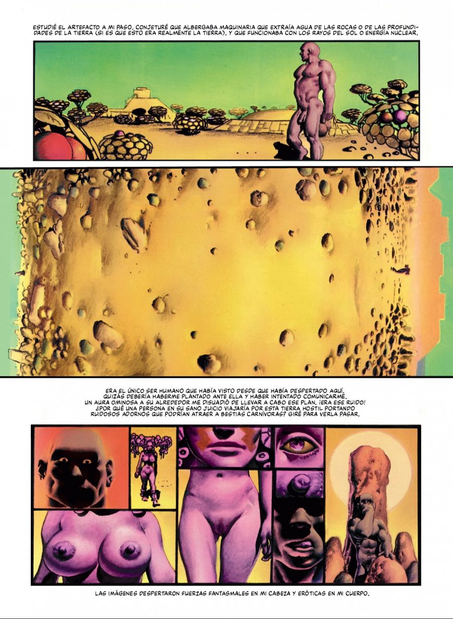 Página de 'Den 1: Nuncanada' © 2024 Corben Studios Inc.