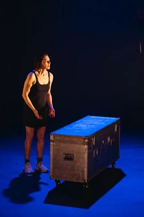 Elisabet Gelabert durante una actuación.