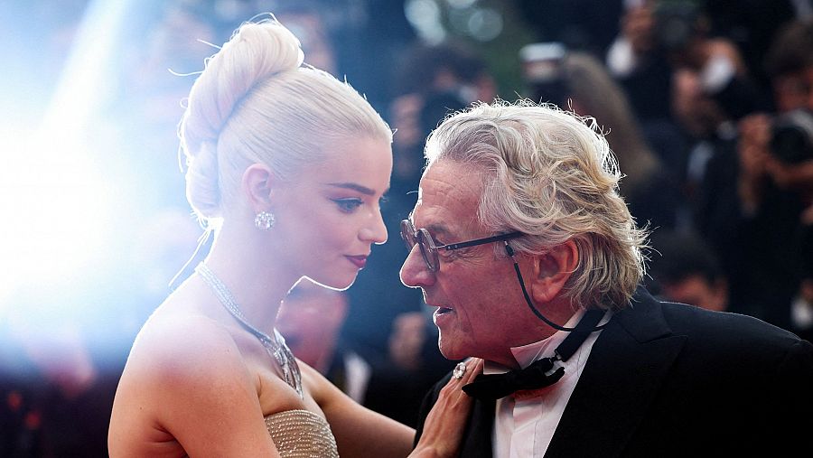 Anya Taylor-Joy y George Miller, en la alfombra roja de 'Furiosa: de la saga Mad Max'