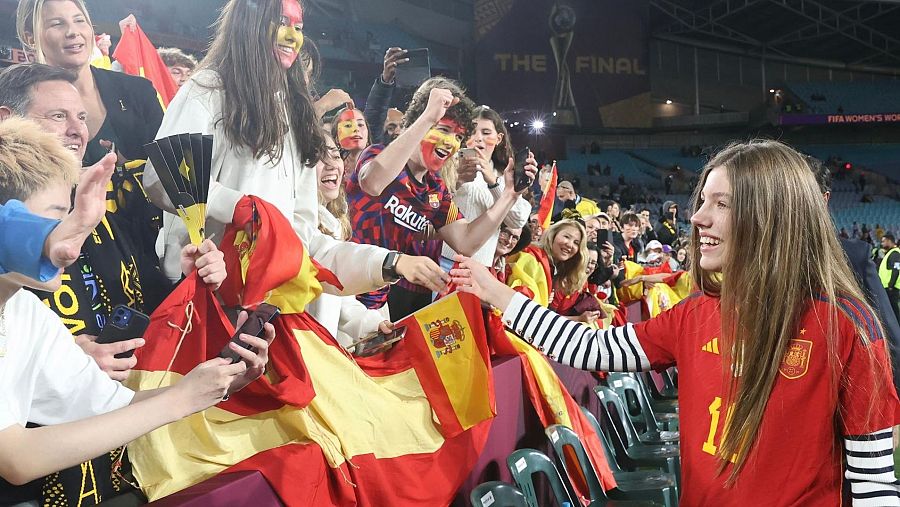 La infanta Sofía, en en la final del Mundial Femenino