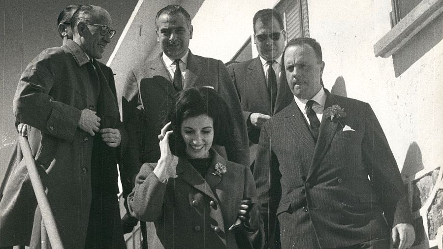 Inauguración del centro emisor de Izaña en 1964