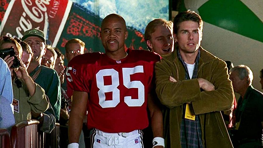 Jerrry Maguire, con Cuba Gooding Jr. y Tom Cruise