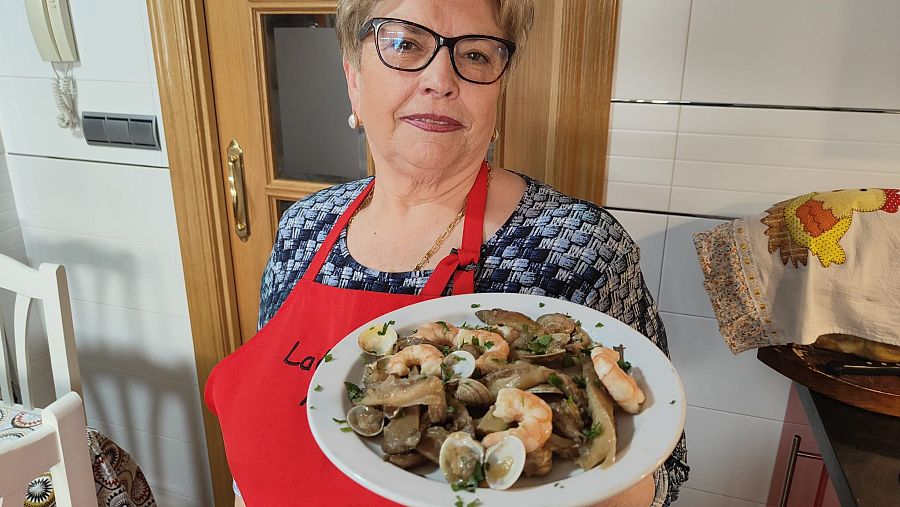 Plato de setas con Adoración