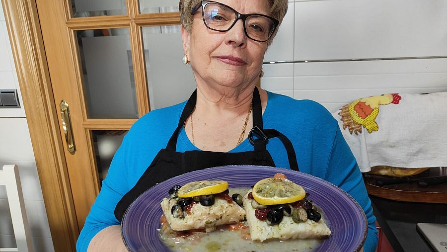 Adoración con su receta de bacalao en papillote