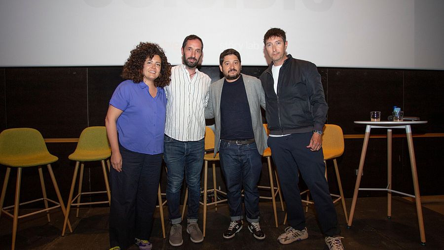 Conchi Cejudo, Sergio Tubio, Aberto Fernández y Toni Garrido