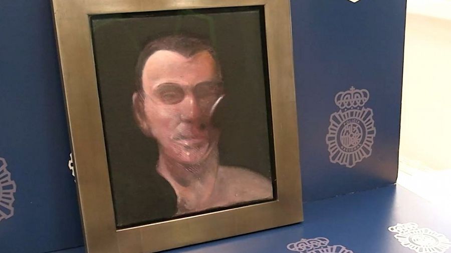 El cuadro de Francis Bacon que ha recuperado la Policía Nacional