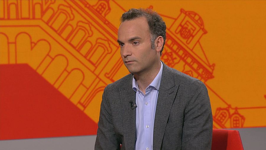 Pol Morillas, durant l'entrevista a 'Aquí parlem'