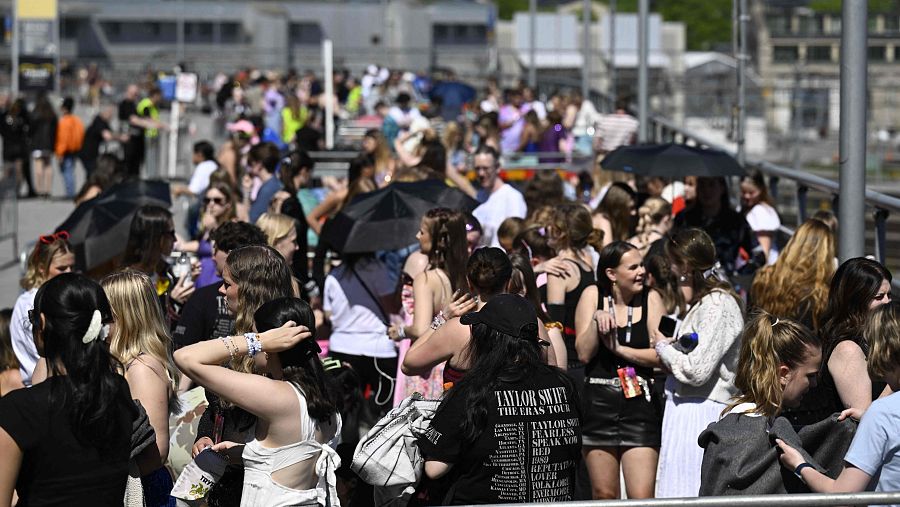 El público asistente al concierto de Taylor Swift en Estocolmo