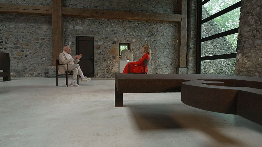 Norman Foster y Cayetana Guillén Cuervo en 'Atención Obras'