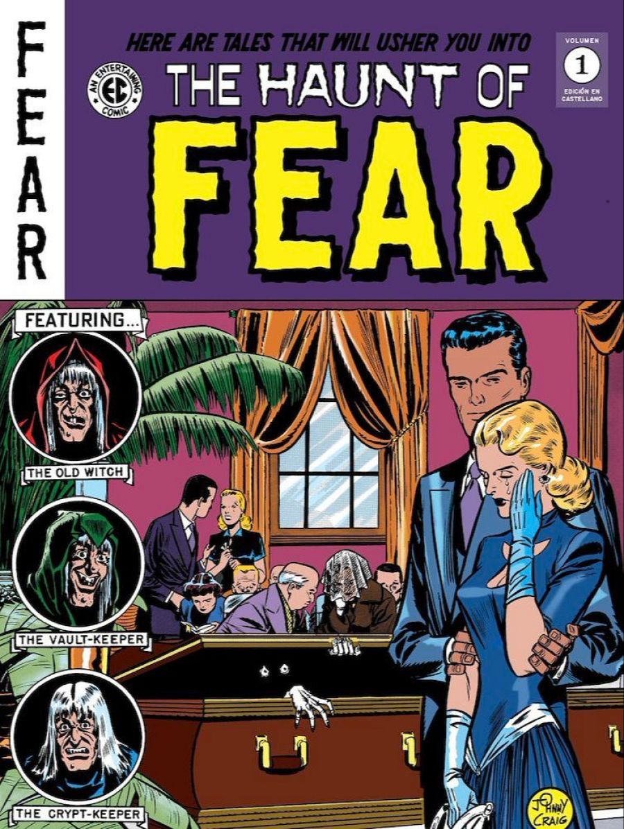 Portada del primer volumen de 'The Haunt of Fear'