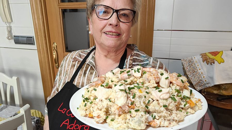 Receta de una deliciosa ensaladilla de merluza y gambas