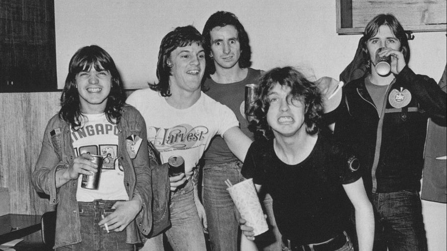La banda australiana de rock AC/DC. Patrick Jones