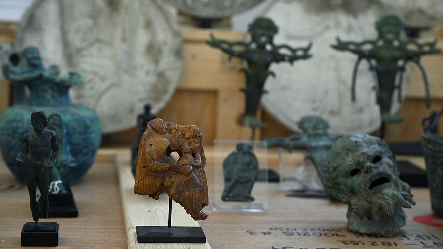 Italia recupera 600 obras de su patrimonio artístico robadas y llevadas a EE.UU.