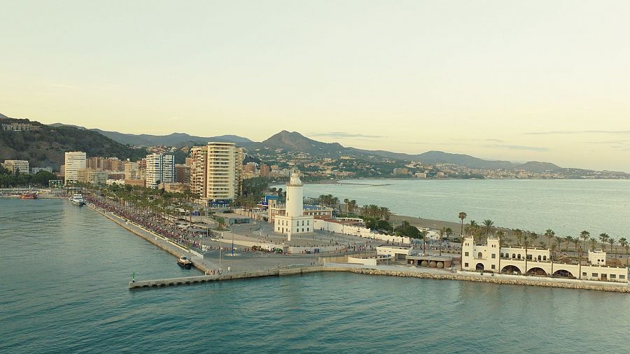 Imagen del faro de Málaga