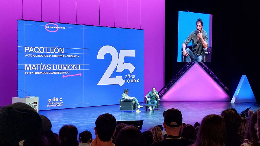 Entrevista al actor Paco León durante la celebración del c de c 2024 en el Kursaal de San Sebastián.