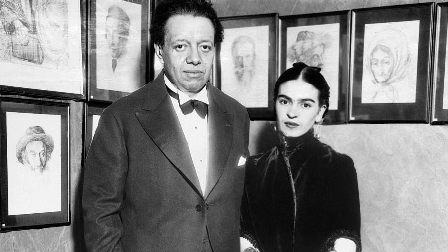 Diego Rivera y Frida Kahlo