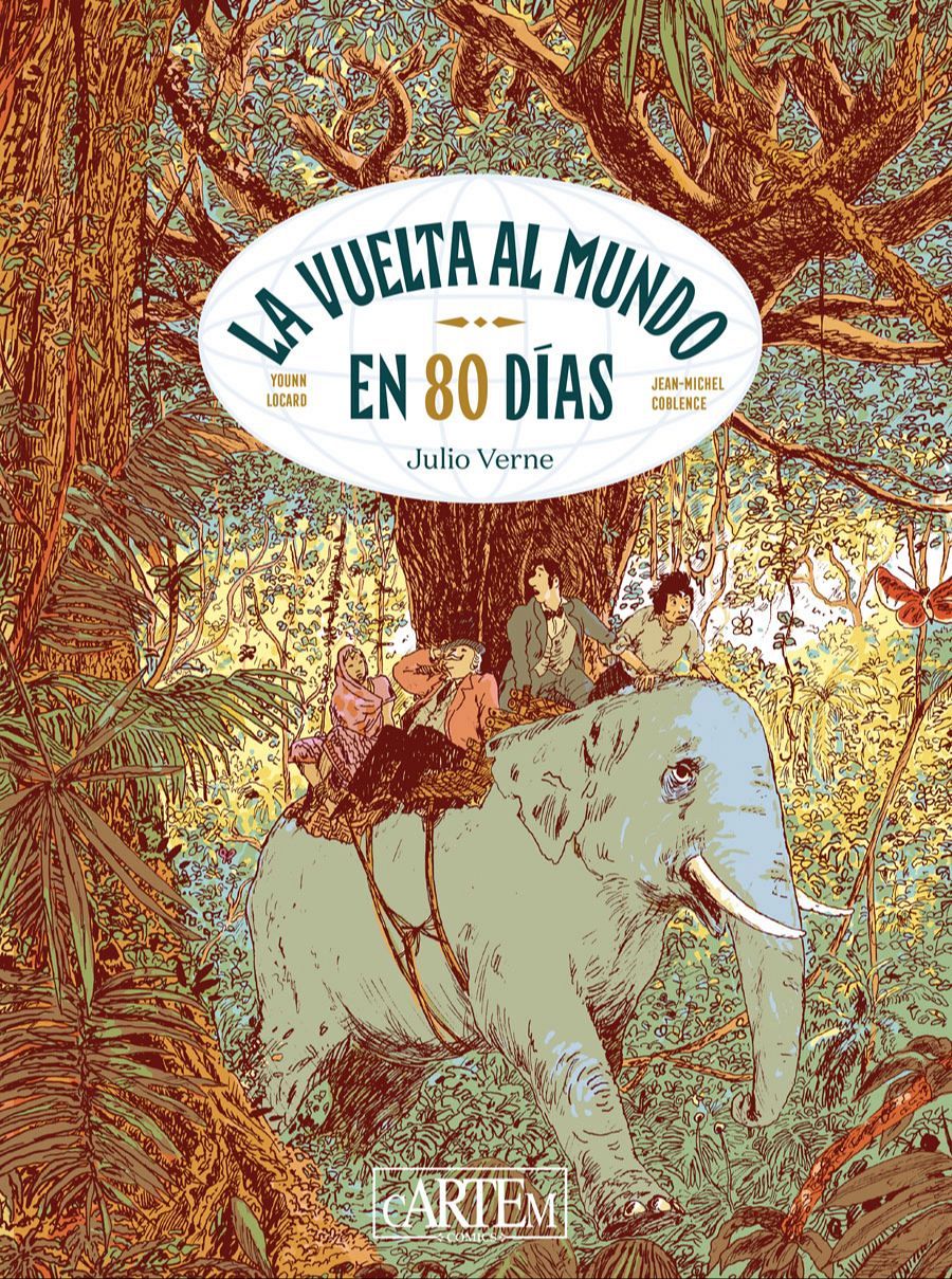Portada de 'La vuelta al mundo en 80 días'