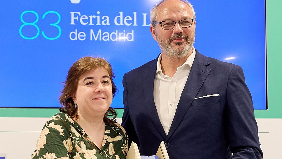 Concepción Cascajosa, recibiendo el premio