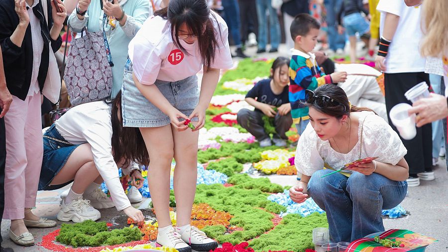 Shanghái recrea las alfombras españolas