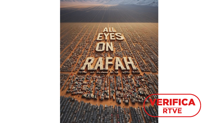 Imagen generada con IA que se difunde con la etiqueta 