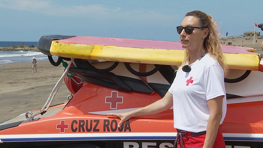 Patricia Díaz, socorrista de la Cruz Roja en Gran Canaria, para Objetivo Igualdad