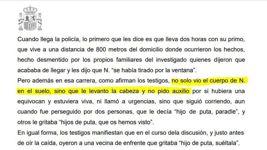 Auto de la jutgessa de violpencia de gènere sobre el cas de la dona d'Horta
