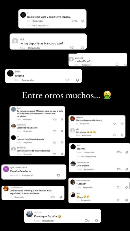 Insultos racista a Ana Peleteiro en sus redes sociales