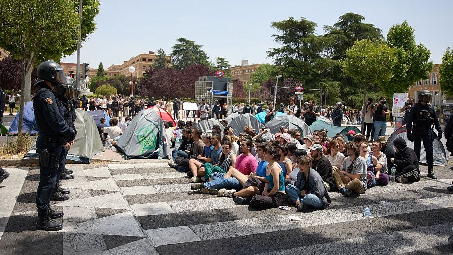 La Acampada por Palestina de Madrid se cierra y llevará su lucha a comités universitarios