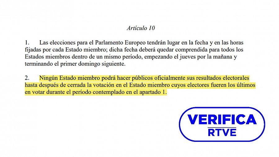 Artículo 10 del Acta relativa a la elección de los diputados al Parlamento Europeo por sufragio universal directo