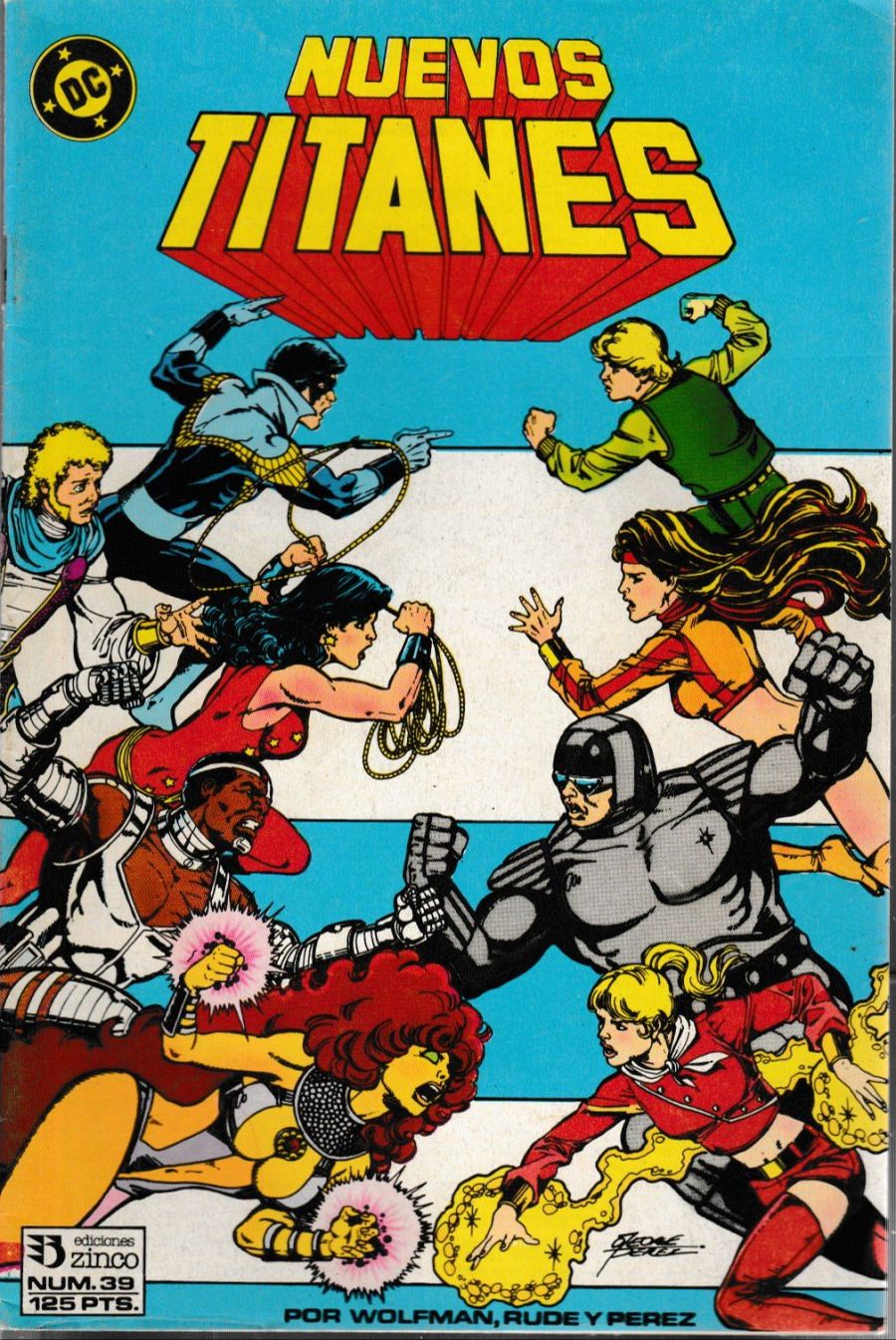 Portada de un número de 'Los Nuevos Titanes'