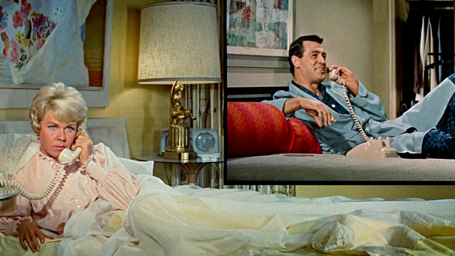 Escena de 'Confidencias a medianoche', con Doris Day y Rock Hudson