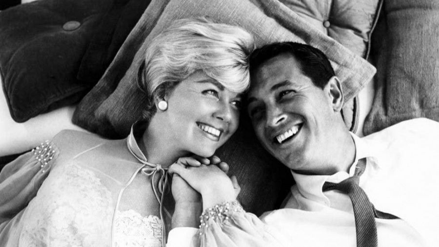 Los actores Doris Day y Rock Hudson