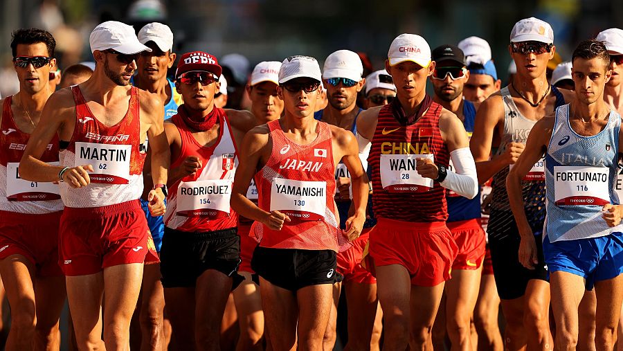 El marchador Álvaro Martín en competición