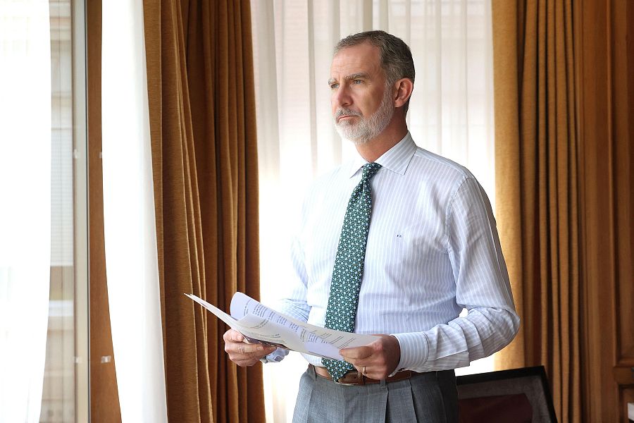 Felipe VI en su despacho