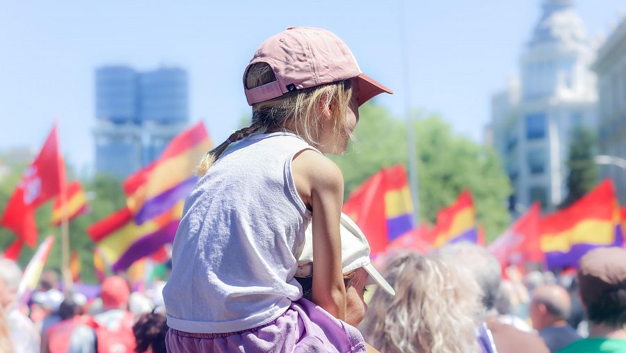 Marcha republicana en Madrid