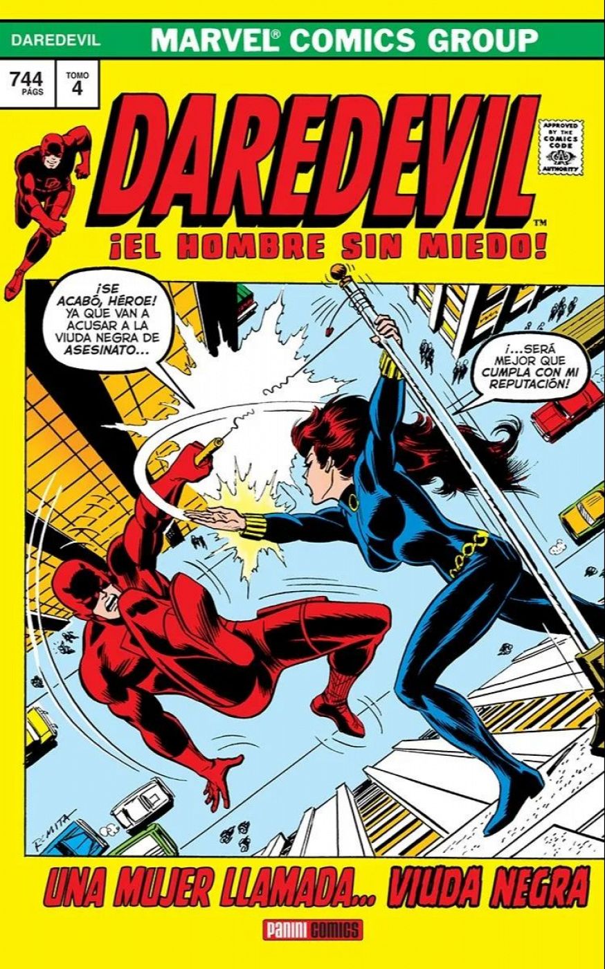 Portada de 'Marvel Gold: Daredevil: Una mujer llamada...Viuda Negra'