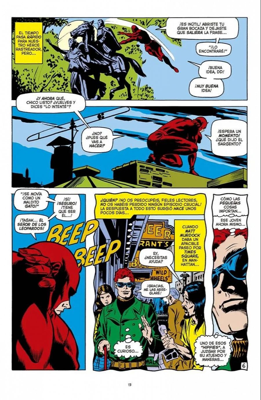 Página de 'Marvel Gold: Daredevil: Una mujer llamada...Viuda Negra'
