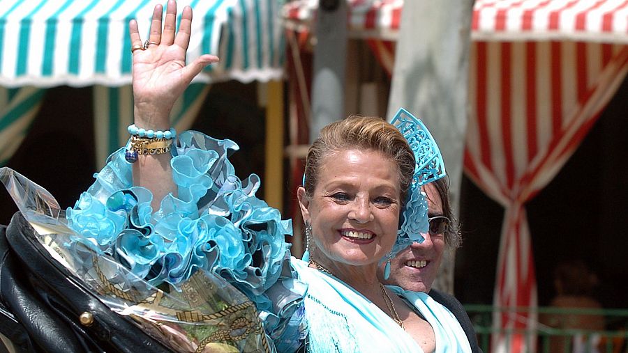 Carmen Sevilla en la Feria de Abril