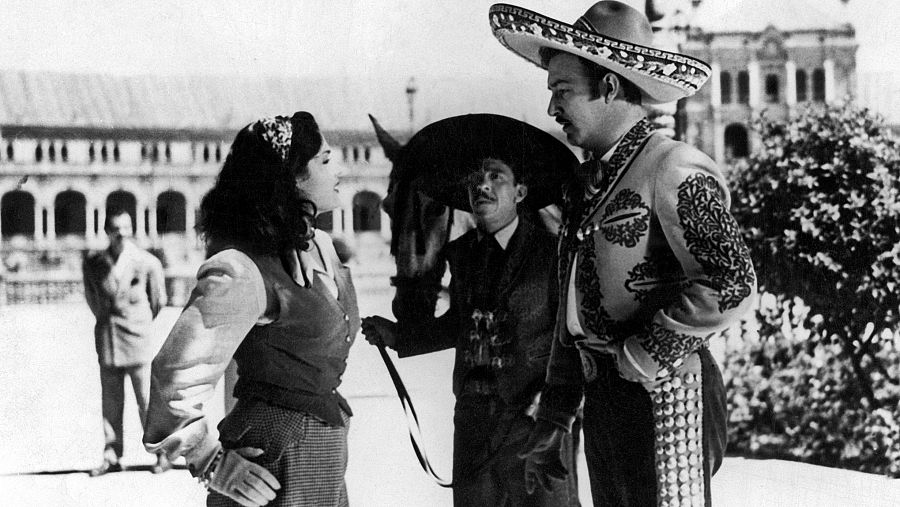 Escena con Jorge Negrete en 'Jalisco canta en Sevilla'