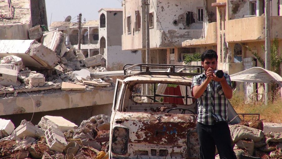 Moussa en la ciudad de Busara Alharir, en la provincia de Daraa, durante la guerra en Siria