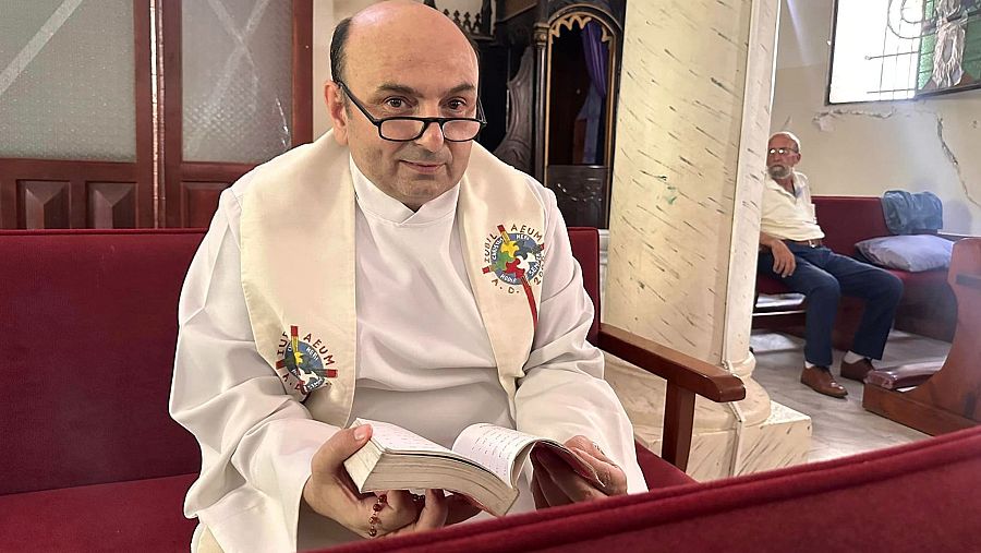 Gabriel Romanelli lleva 19 años en Oriente Medio y es párroco de Gaza desde 2019.