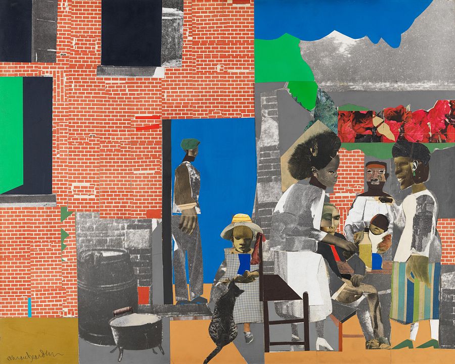 'Domingo después del sermón', 1969, Romare Bearden