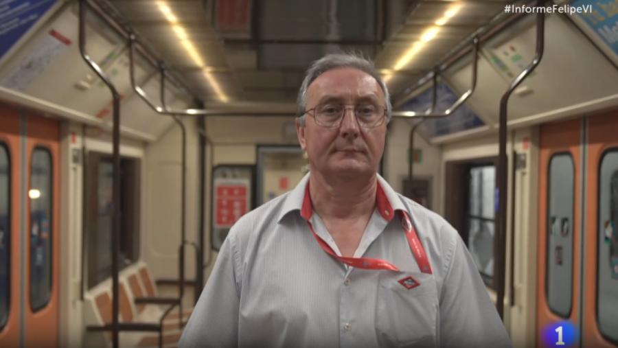 Ovidio Moreno, maquinista de Metro de Madrid