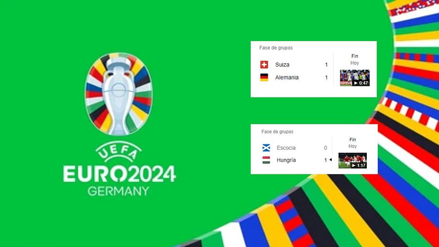Resultado de los partidos de Eurocopa del 22 de junio