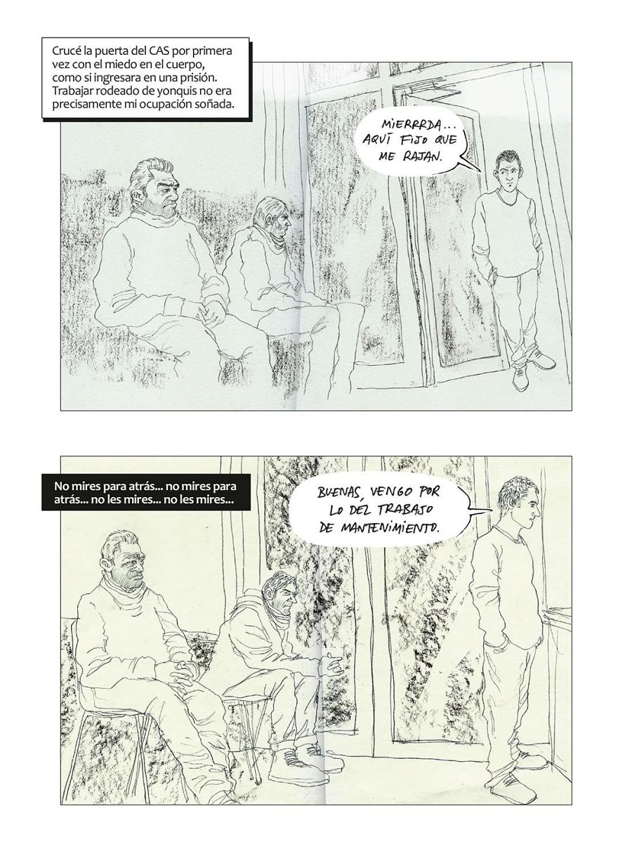 Página de 'Fuerza. Notas desde un centro de rehabilitación'