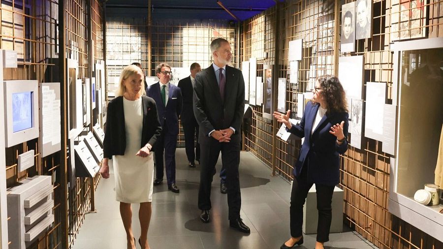Rey Felipe VI en el Museo de la Ocupación (Letonia)