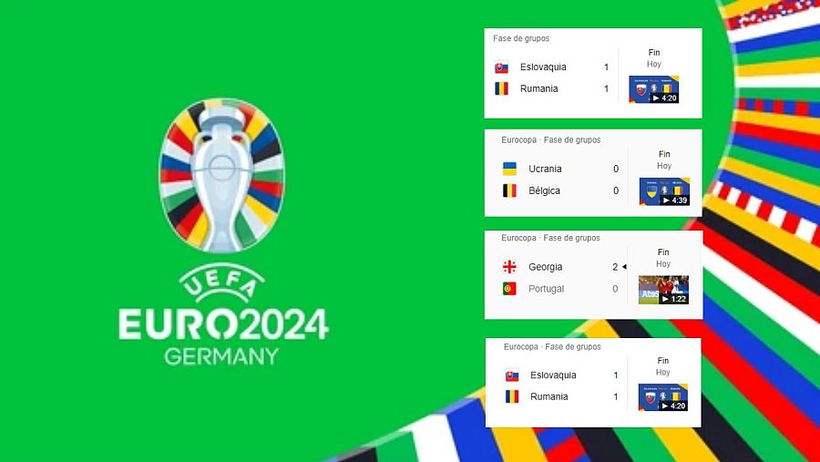 Resultado de los partidos de Eurocopa del 26 de junio